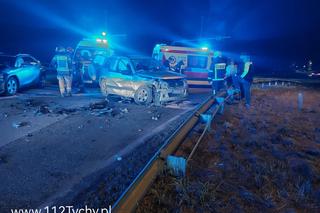 Wypadek na skrzyżowaniu w Orzeszu. Wjechał na czerwonym