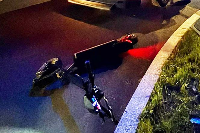 Szaleńczy rajd hulajnogą w Koszalinie. 15-latek gnał 90 km/h, uciekając przed policją!