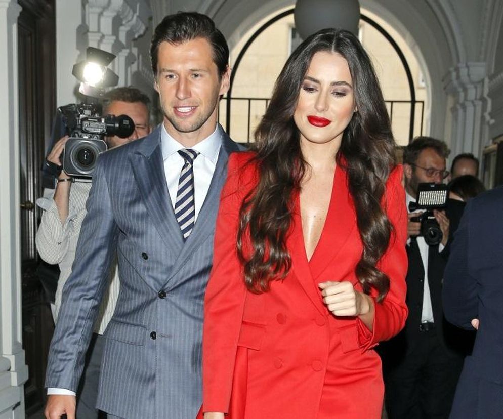 Grzegorz Krychowiak i Celia Jaunat