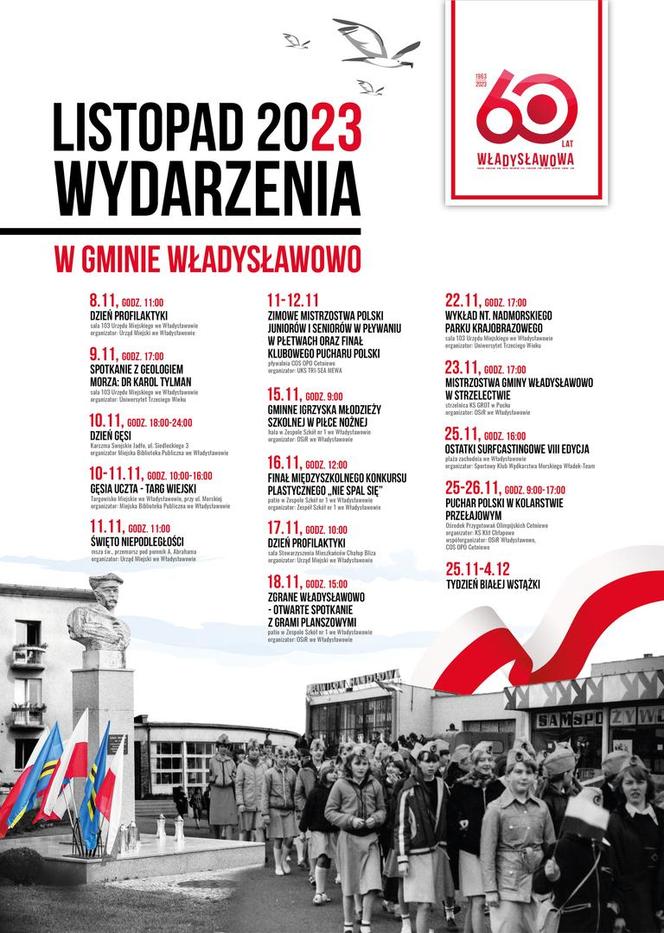 11 listopada 2023 w Rumi, Wejherowie, Kościerzynie i Pucku. Co będzie się działo na Pomorzu w Narodowe Święto Niepodległości 11.11.2023?