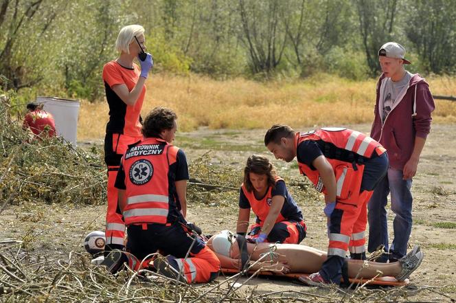 Groźny wypadek na planie serialu "Na sygnale"