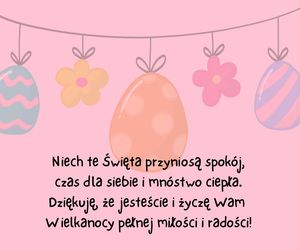 Kartka wielkanocna z życzeniami