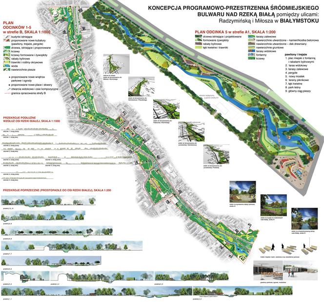 Rozstrzygnięcie konkursu na projekt bulwaru wzdłuż rzeki Białej w Białymstoku