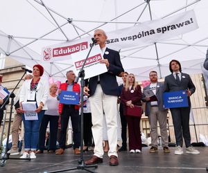 Protest nauczycieli w Warszawie (1.09.2025)