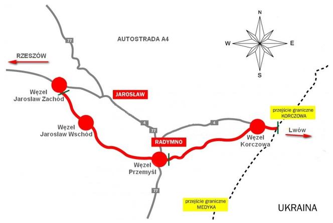 Autostrada A4, Przemyśl-Korczowa
