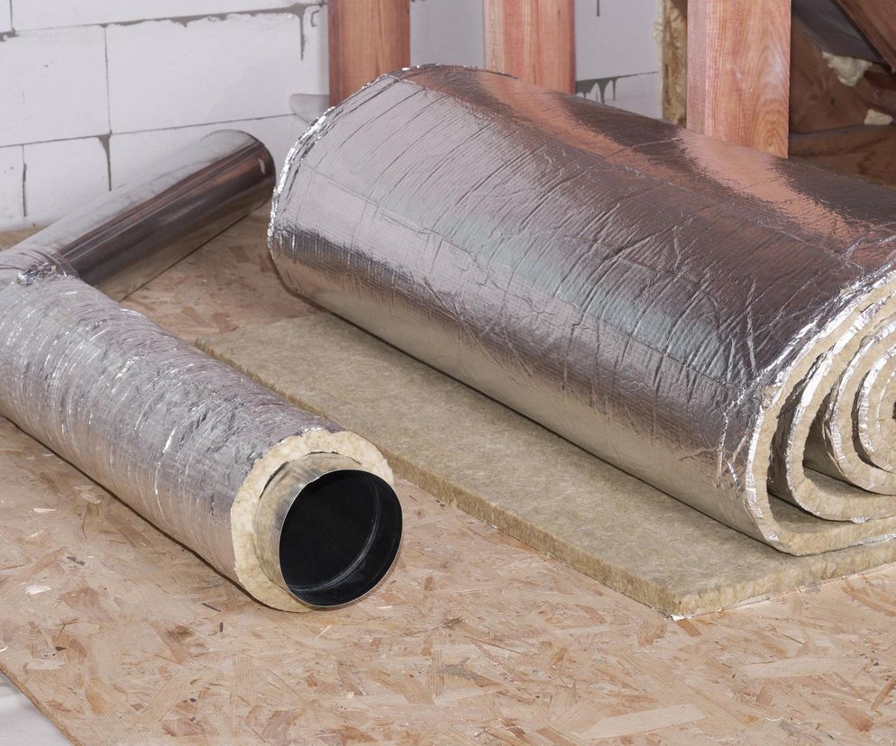 Wełna z folią aluminiową 