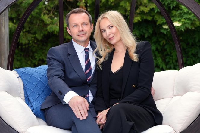 Barwy szczęścia, odcinek 3267. Karolina (Marta Dąbrowska), Bruno (Lesław Żurek)