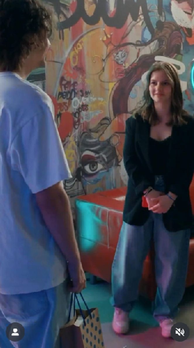 Barwy szczęścia. Ewa (Gabriela Ziembicka), Romeo (Jacek Tyszkiewicz)