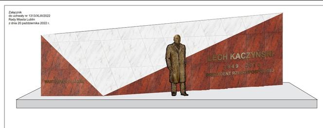 Wizualizacja pomnika Lecha Kaczyńskiego