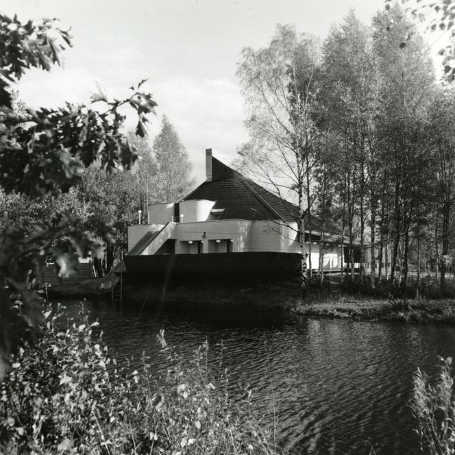 Sauna w kołchozie Linda nad jeziorem Boose, Võrumaa (Estonia, dawny ZSRR)