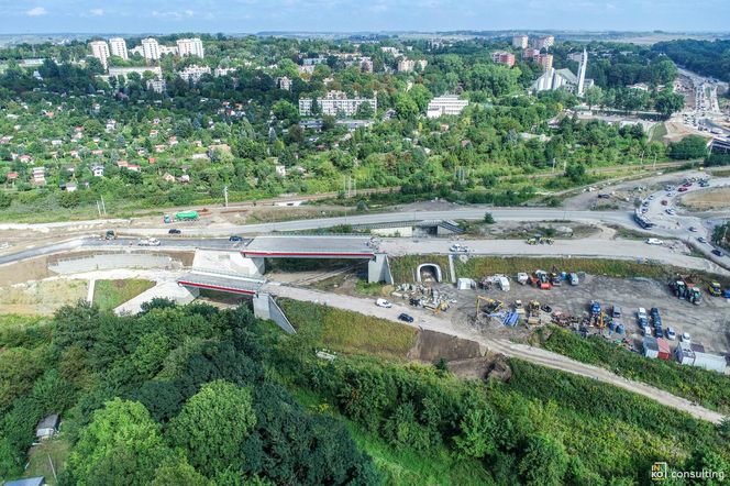 Węzeł Mistrzejowice - budowa. Zobacz jak powstaje jeden z najbardziej skomplikowanych obiektów na S7
