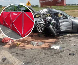 Śmiertelny wypadek w Palmirach. Motocyklista wbił się w BMW! Nie żyje