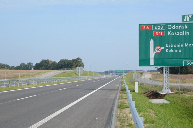  Drogi krajowe S6 i S11 łączą się pod Koszalinem