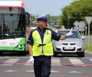 Policjanci sprawdzali swoje umiejętności na najbardziej ruchliwym skrzyżowaniu w Lublinie