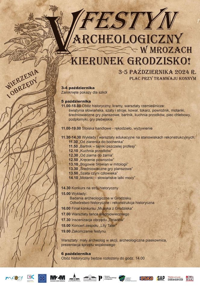 V Festyn Archeologiczny w Mrozach „Kierunek Grodzisko” odbędzie się w dniach 3-5 października