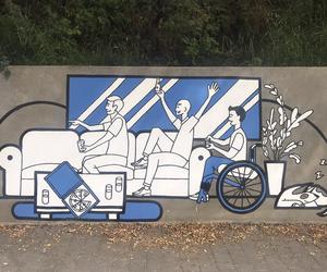 Mural niepełnosprawności na Kalinowszyźnie w Lublinie