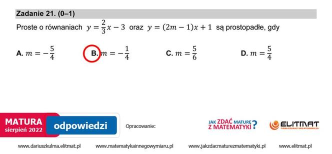 Matura 2022: matematyka, poprawka. Arkusz PDF