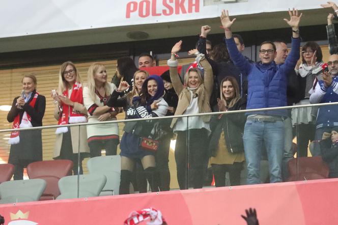 Prezydent Andrzej Duda na meczu Polska - Czarnogóra