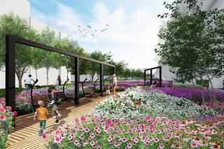 Wizualizacja parku Kolejowego