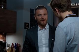 M jak miłość odc. 1442. Łukasz (Jakub Józefowicz), Andrzej Budzyński (Krystian Wieczorek)