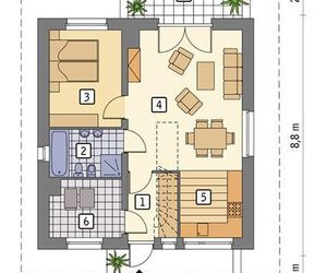 Projekt domu C333f Miarodajny - wariant VI