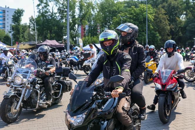 Parada motocyklistów w Dąbrowie Górniczej