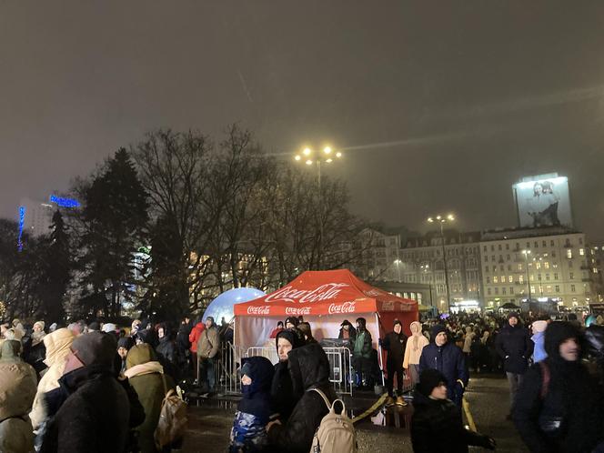 Świąteczna ciężarówka Coca-Coli w Warszawie