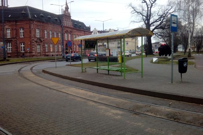 Przystanek tramwajowy przy Placy Słowiańskim w Elblągu