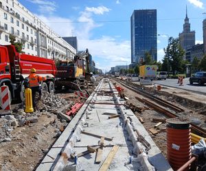 Przebudowa torowiska tramwajowego na ul. Marszałkowskiej w Warszawie