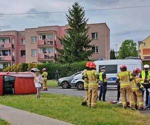 Zderzenie dwóch samochodów na ul. Jaśkowickiej w Tychach