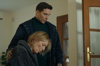 Barwy szczęścia, odcinek 3184. Wanda (Maja Barełkowska), Tomasz (Jakub Sokołowski)