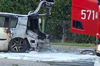 Pożar samochodu w Rudzie Śląskiej