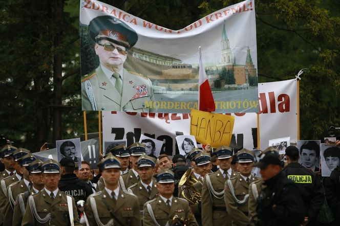 Pogrzeb gen. Wojciecha Jaruzelskiego w Warszawie. Były protesty