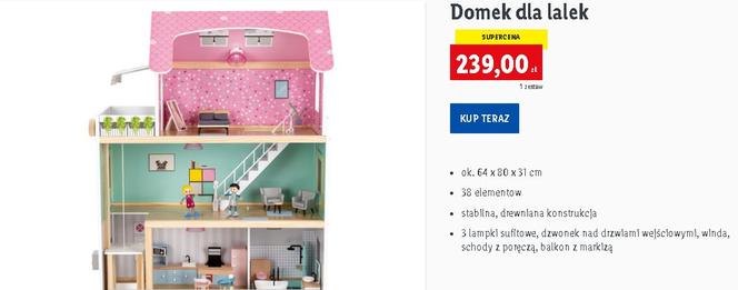 Domek dla lalek  w cenie 239 zł/ 1 zestaw