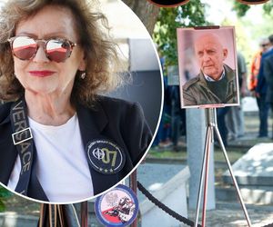 Koleżanka z planu 07 zgłoś się na pogrzebie Jerzego Dziewulskiego. Uwagę zwraca to, co miała na marynarce 