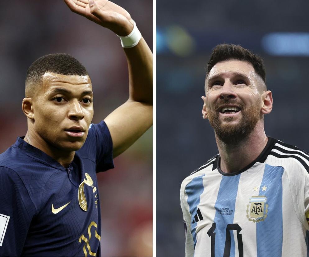 Mbappe, Messi / Francja, Argentyna / Mundial 2022
