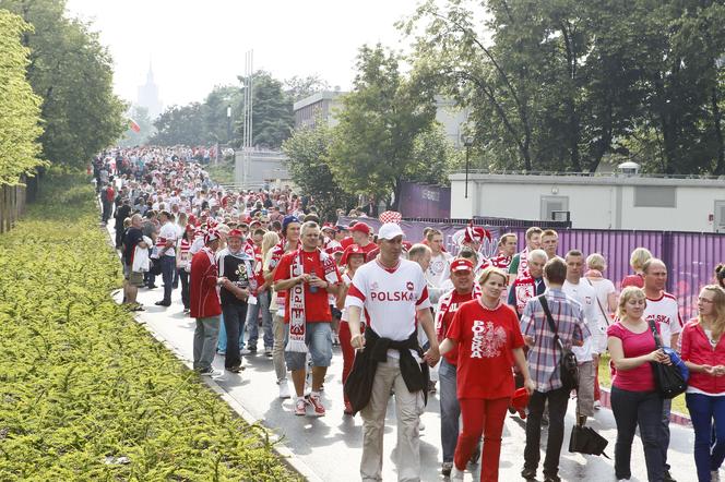 Kibice przed meczem Polska - Grecja