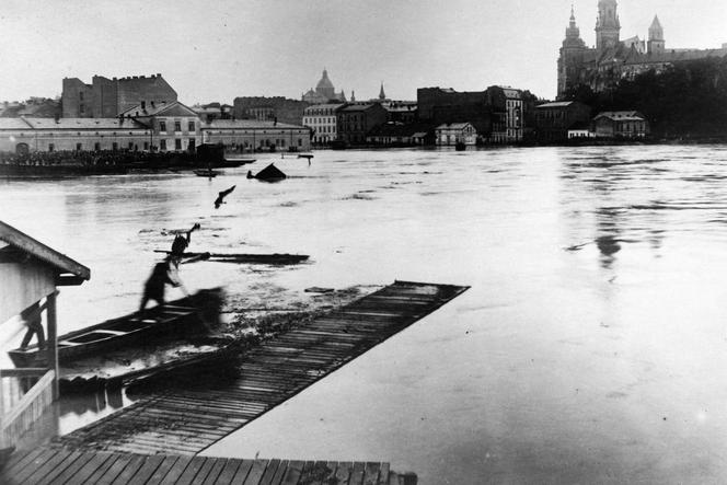 Tak wyglądały powodzie w Krakowie