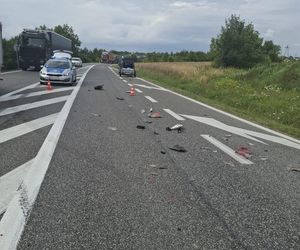 Śmiertelny wypadek na DK9 pod Sandomierzem. Nie żyje kierowca skutera 