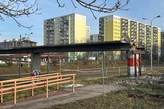 Rozbiorą drugą kładkę na al. Wyszyńskiego w Łodzi