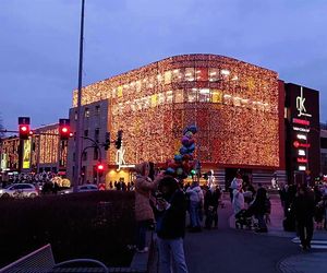 Skromne iluminacje świąteczne w Szczecinie