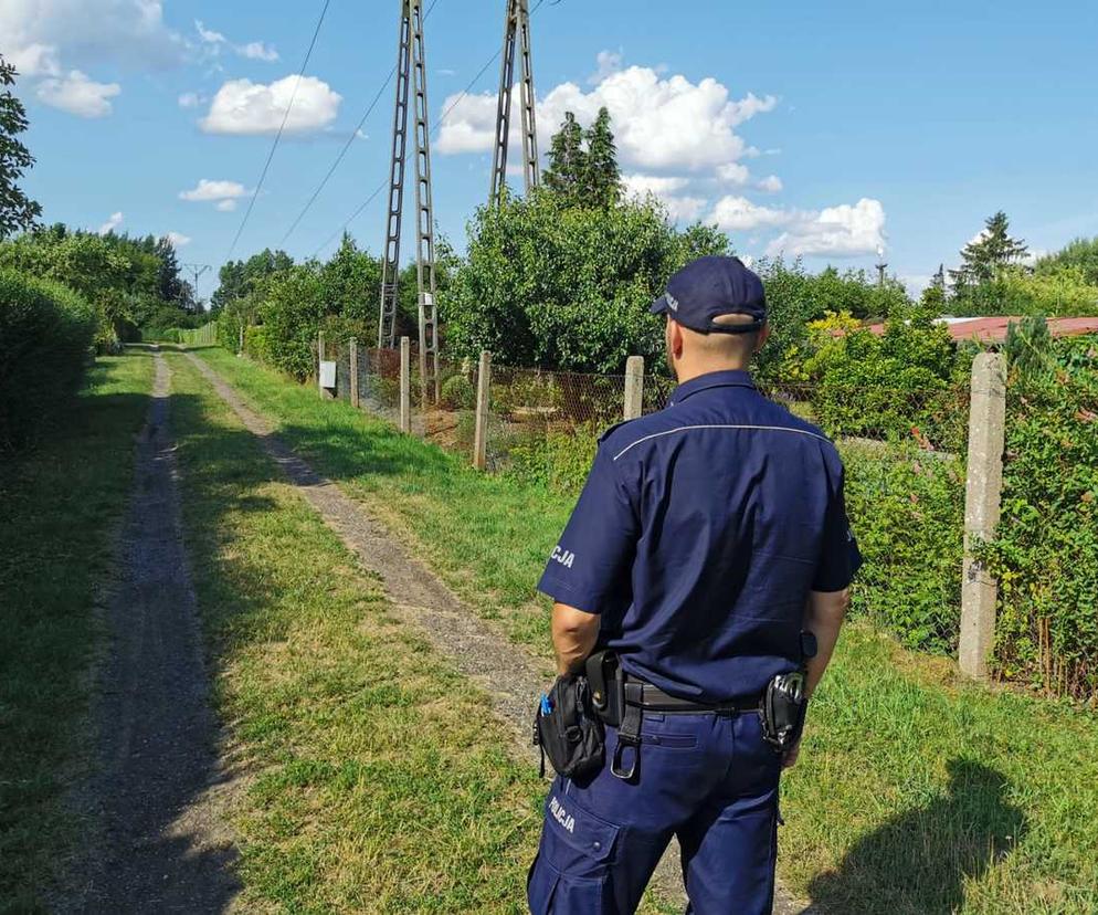 Policja działkowcy 