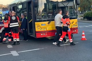 Wypadek autobus laweta