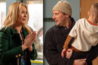 Barwy szczęścia odc. 2865: Karolina (Marta Dąbrowska), Dobromir (Franciszek Bukowski), Rafał Zaborski (Wojciech Solarz)