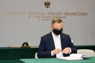 Nowy Sącz. Huczne urodziny straży granicznej. Para prezydencka odwiedziła funkcjonariuszy