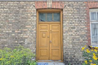 Ceglany zabytkowy dom przy ul. Mickiewicza w Białymstoku