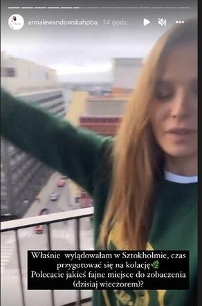 Anna Lewandowska w Sztokholmie