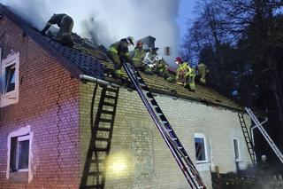 Pożar domu w Nagladach
