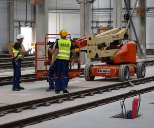 Budowa stacji postojowo-technicznej Mory (sierpień 2025)