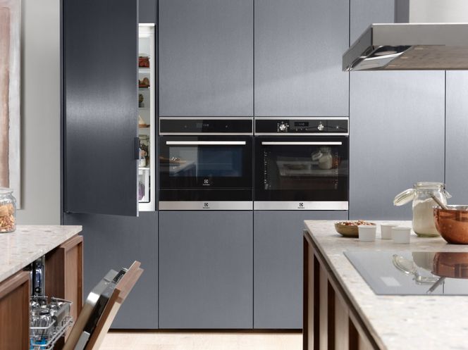 Piekarniki parowe SteemBoost marki Electrolux do kuchni w stylu skandynawskim